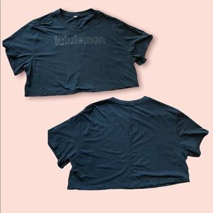 lululemon all yours cropped graphic tee